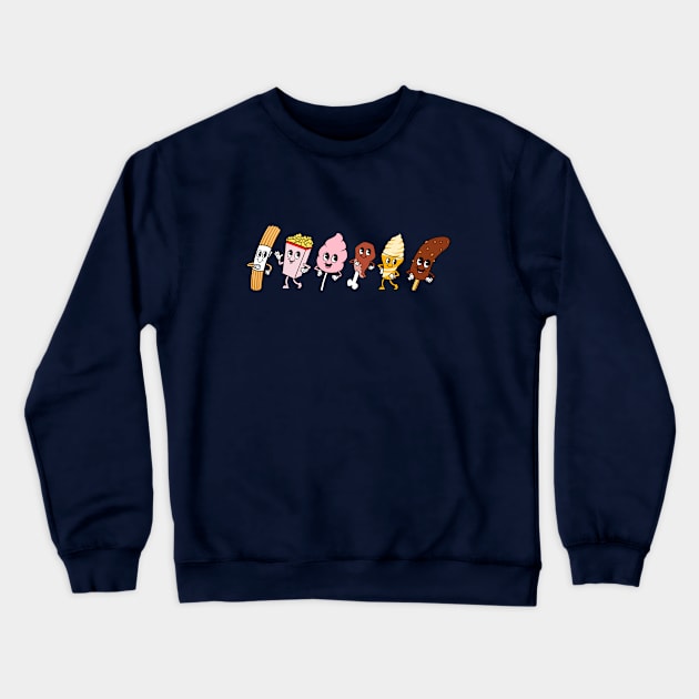 Lets All Go To A Theme Park Crewneck Sweatshirt by DisneyDan